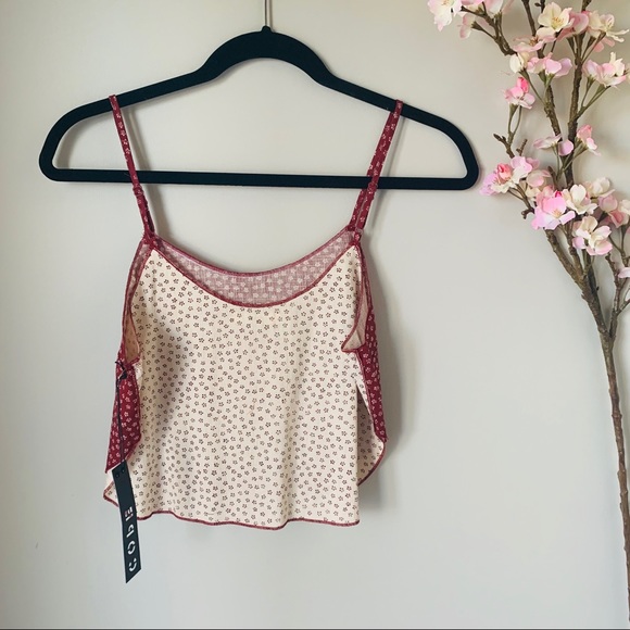 UO / COPE / CROPPED TANK TOP RED - Picture 3 of 4